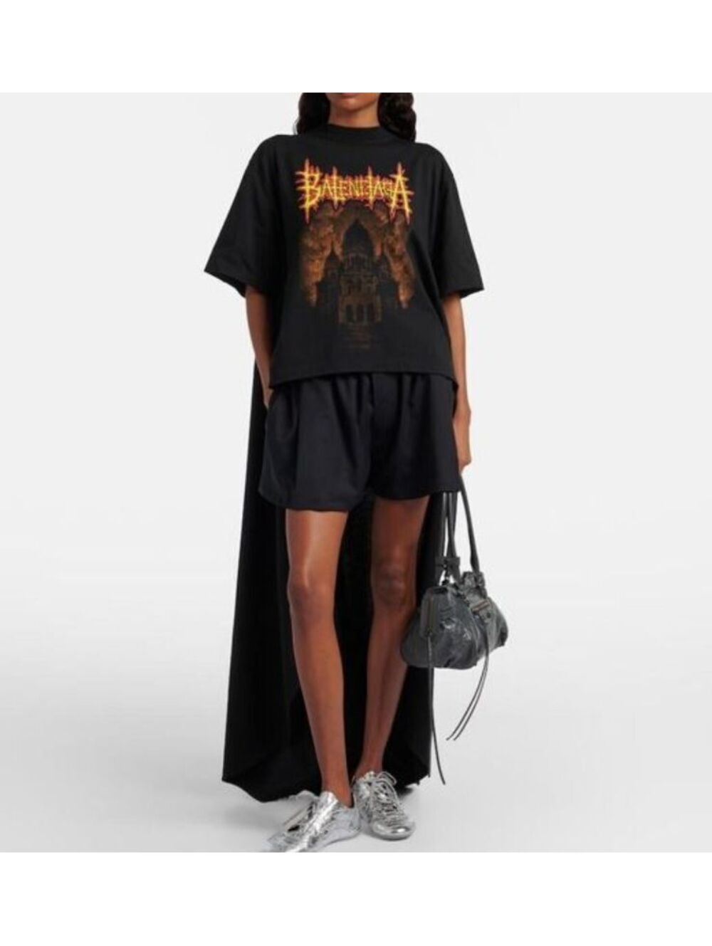 Women's Balenciaga Sacré Cœur Train T-shirt Dress